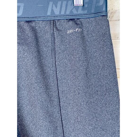 Nike Pro Dri Fit Compression Leggings Women's Large Gray Running Yoga Fitness - Picture 5 of 12
